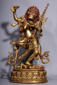 A Chinese Gilt Bronze Figure of Buddha