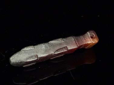 A Chinese Carved Jade Cicada Statuette