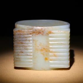 A Chinese Carved Jade Cong