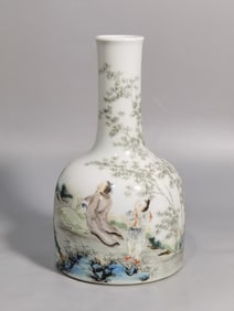 A Chinese Famille-Rose Porcelain Vase