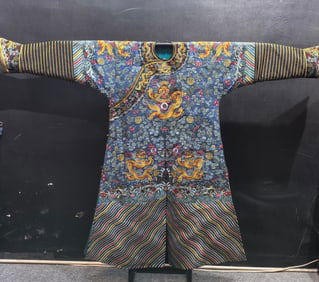 A Chinese Embroidery Dragon Robe