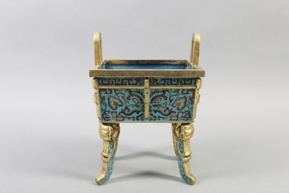 A Chinese Cloisonné Incense Burner