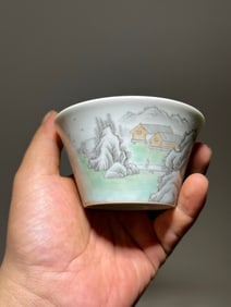 A Chinese Famille-Rose Porcelain Cup