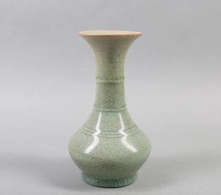 A Celadon Ground Glazed Porcelain Vase