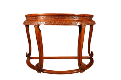 A Chinese Carved Hardwood Table