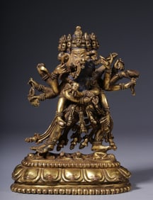 A Chinese Gilt Bronze Figure of Buddha