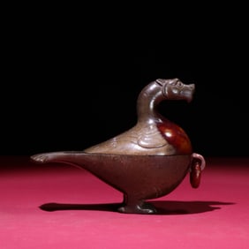 A Chinese Carved Jade Foo-Dog Box with Lid