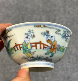 A Chinese Dou-Cai Glazed Porcelain Bowl