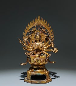 A Chinese Gilt Bronze Figure of Buddha