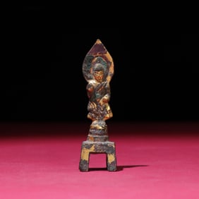 A Chinese Gilt Bronze Figure of Buddha