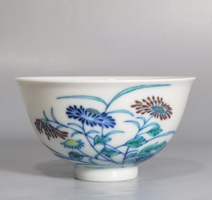 A Chinese Blue and White Porcelain Cup