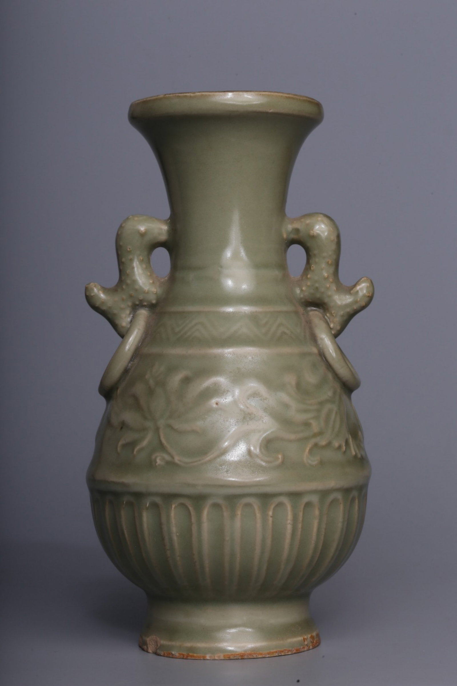 A Chinese Celadon Glazed Porcelain Vase (1 of 9)