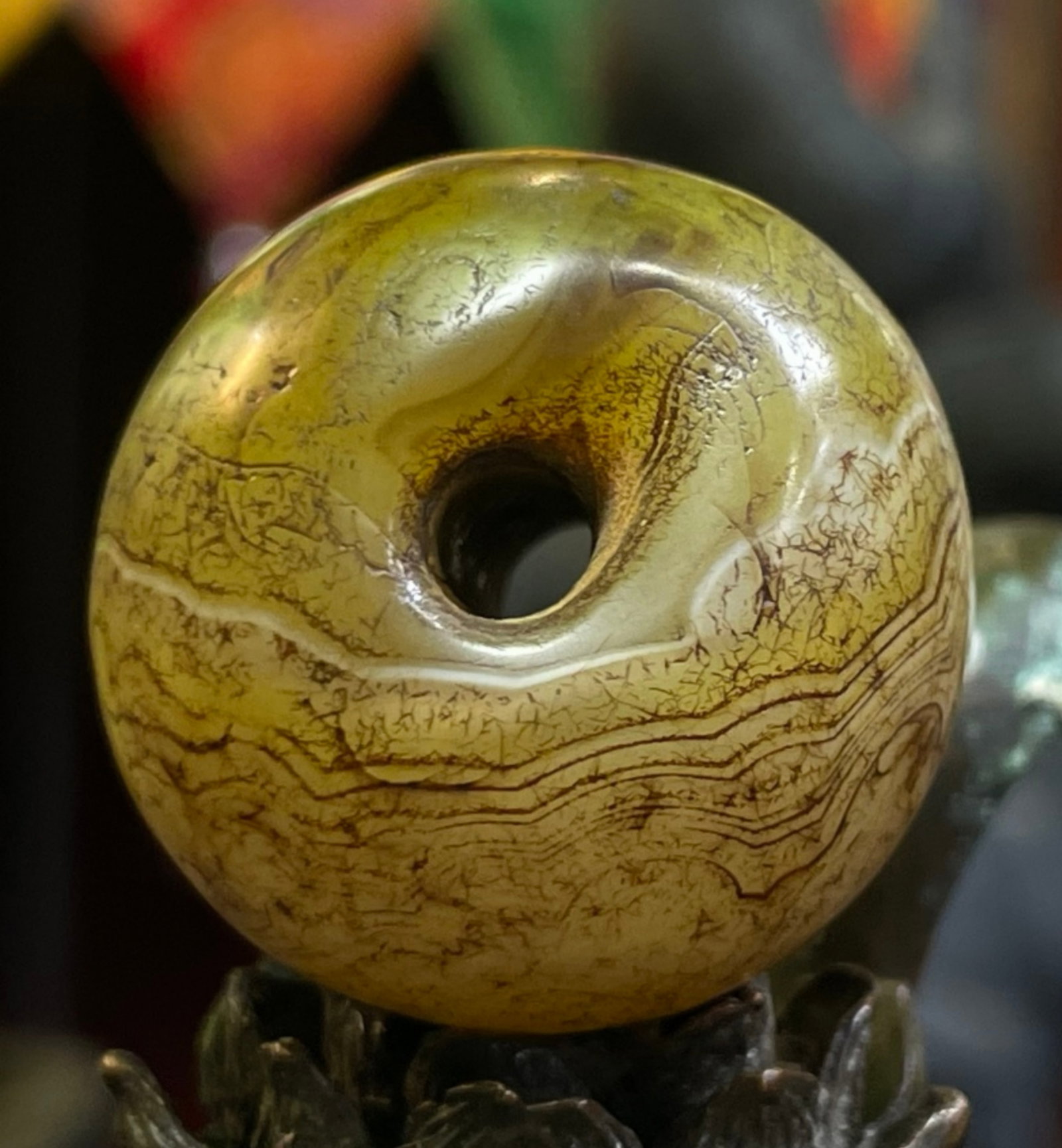 A Chinese Carved Jade Bead (1 of 9)