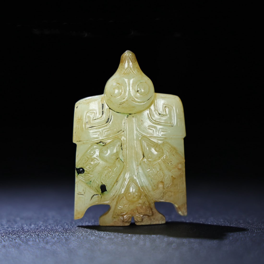 A Chinese Carved Jade Phoenix Statuette (1 of 9)