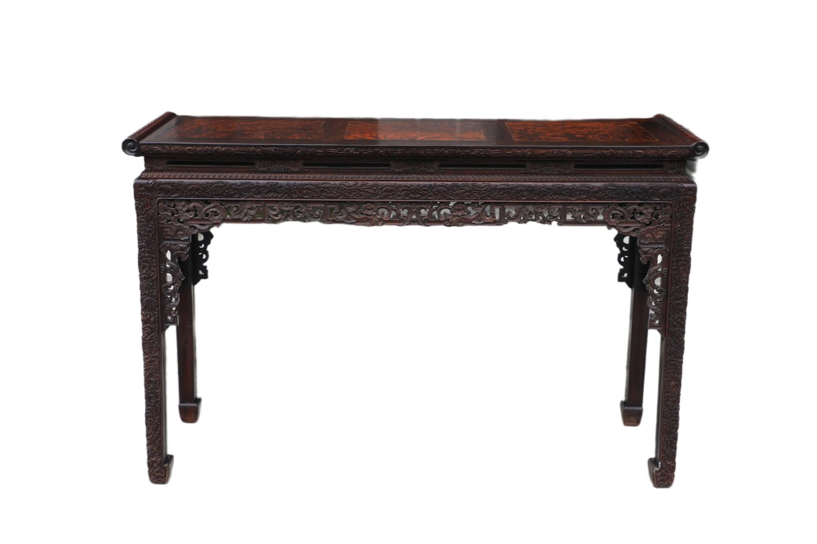 A Chinese Carved Hardwood Table (1 of 8)