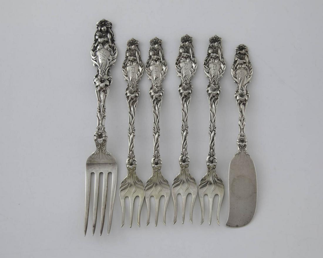 Lily by Whiting Sterling Silver (6 Pieces) (1 of 3)