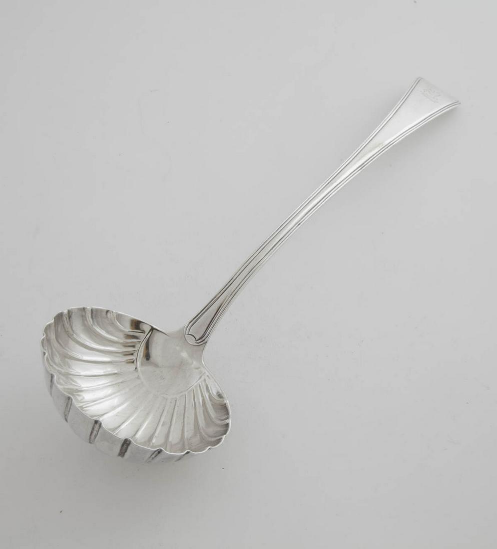 William Bateman George III Shell Ladle 1819-1820: William Bateman shell ladle, English, George III, 1819-20, London 14 1/4"L Weight 7.6toz.