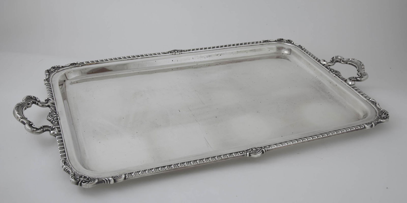 Camusso Peruvian Large Sterling Silver Two Handled Tray (1 of 6)