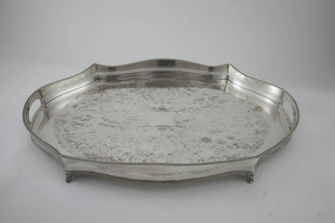 Sheffield Plate Tray by WM Adams (1 of 3)