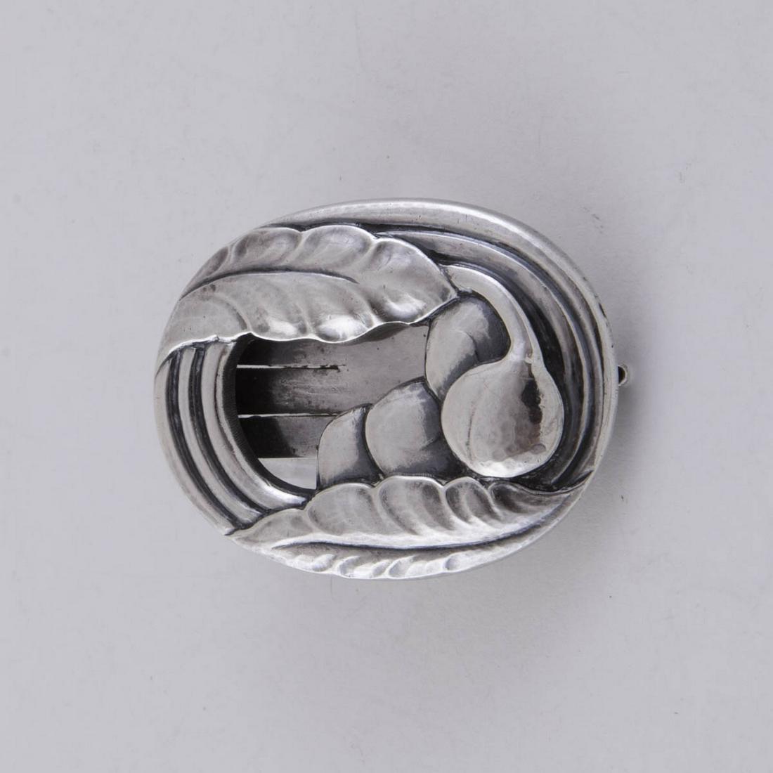 Early Sterling Georg Jensen Clip/ Brooch Blossom Plums (1 of 2)