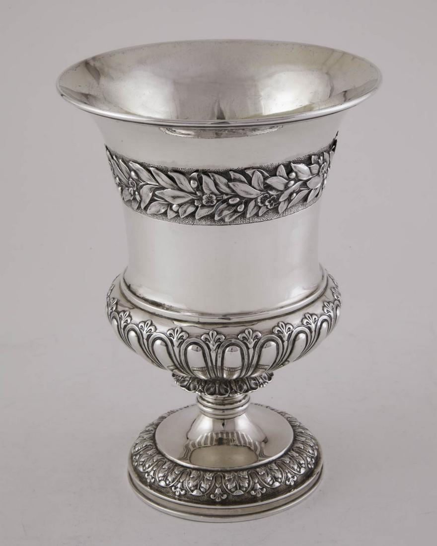 Handsome Paul Storr Sterling Silver Goblet, London (1 of 3)