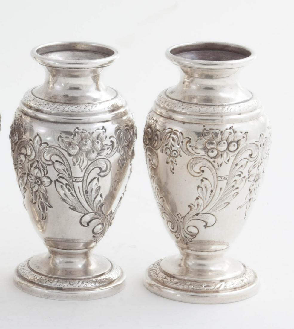Frank M. Whiting Pair of Sterling Vases (1 of 3)