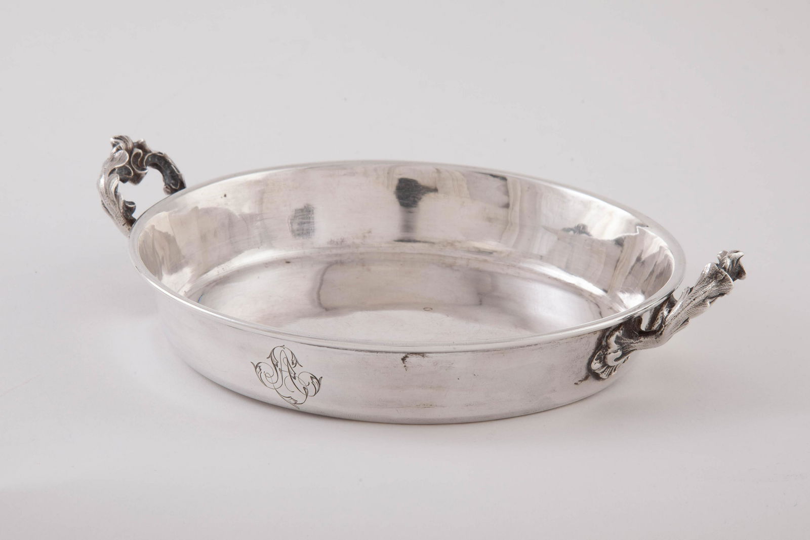 Ernest Compere France .950 Silver Shallow Bowl with Handles (1 of 4)