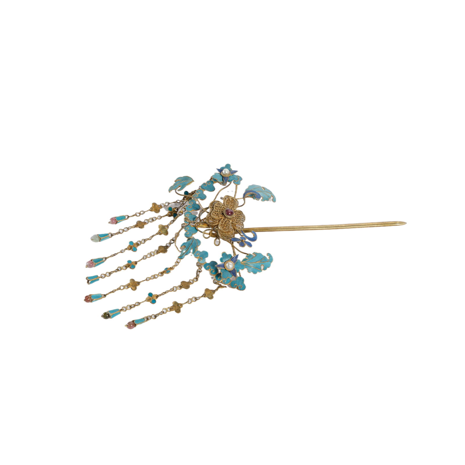 A GILT SILVER HAIRPIN (1 of 5)