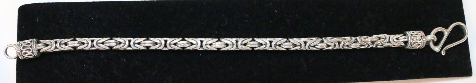 Vintage Suarti Bali BA Sterling Silver Solid Byzantine Bracelet (1 of 2)