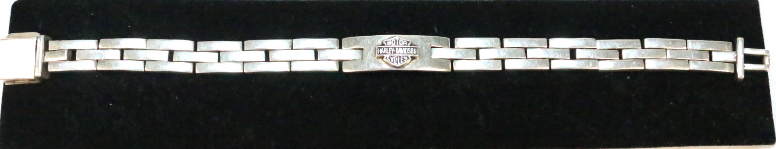 Sterling Silver Harley Davidson bicycle link bracelet (1 of 9)