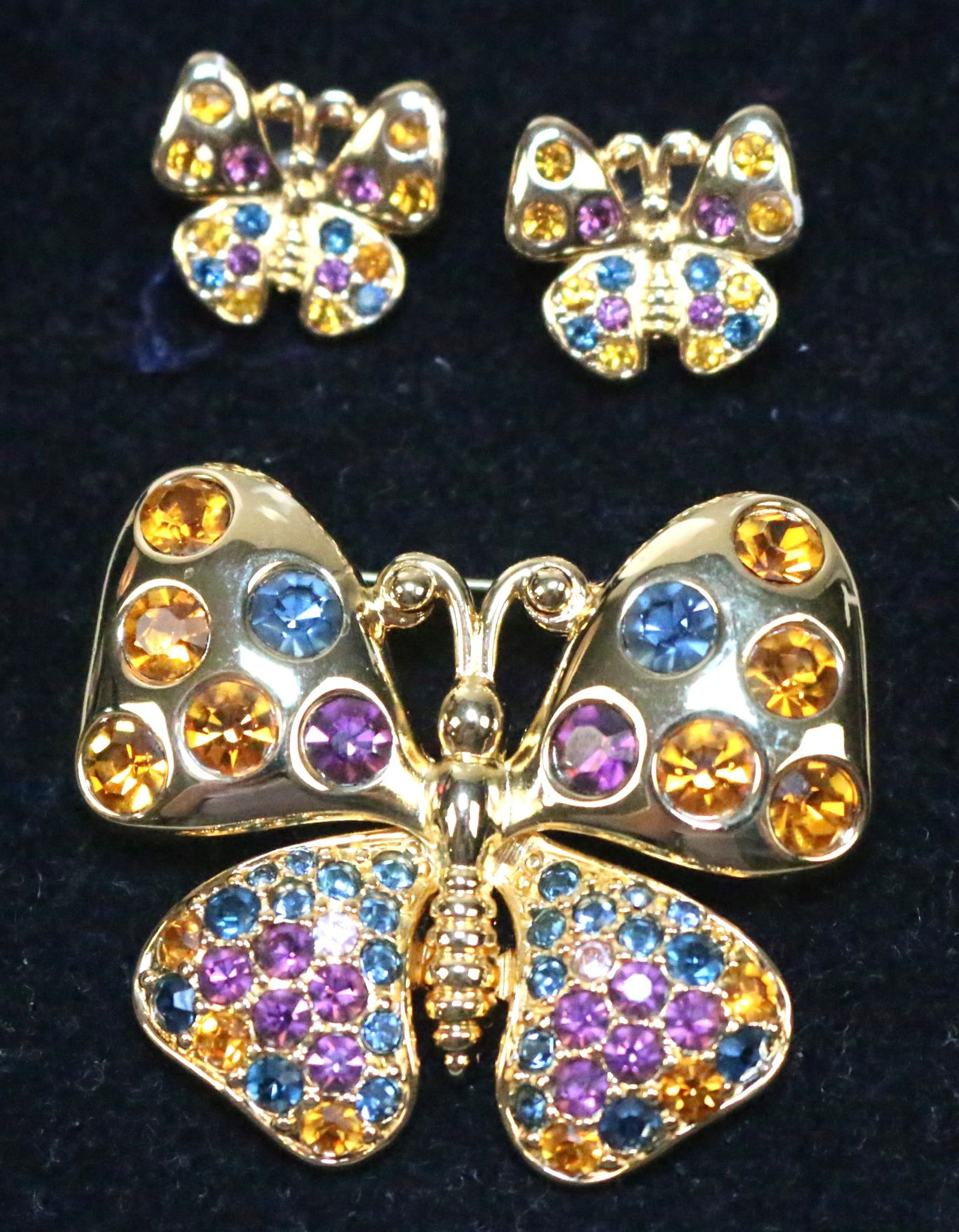 Joan Rivers Butterfly Crystal Brooch New (1 of 5)