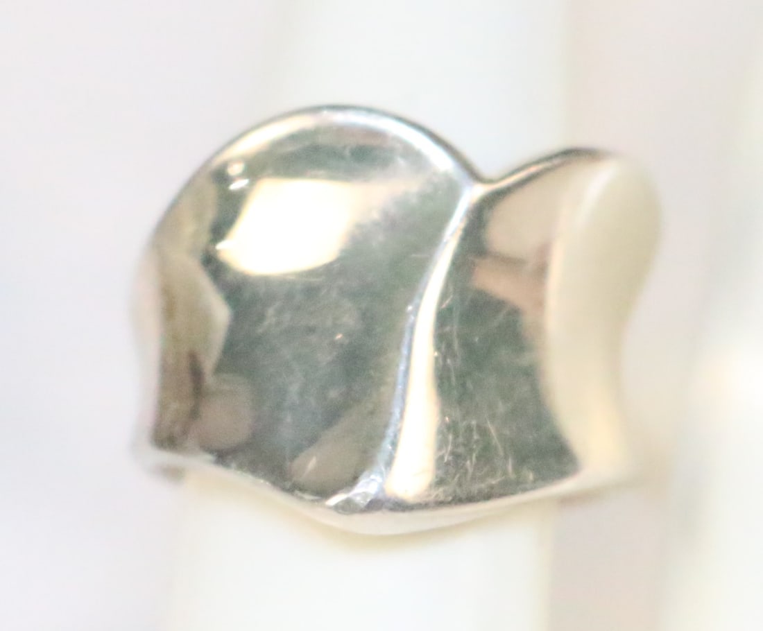 RLM Robert Lee Morris Sterling Silver FORGIVE Ring. Sze. 8.25 (1 of 4)
