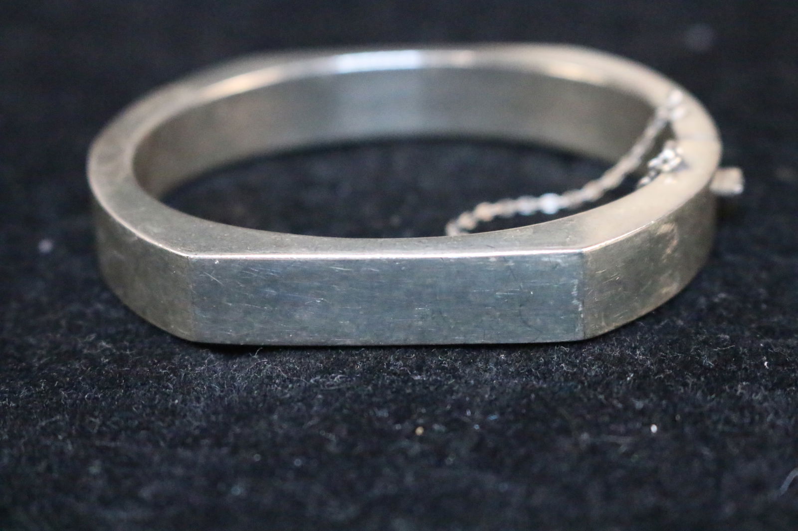 Modernist Sterling Silver Vintage cuff bracelet (1 of 6)