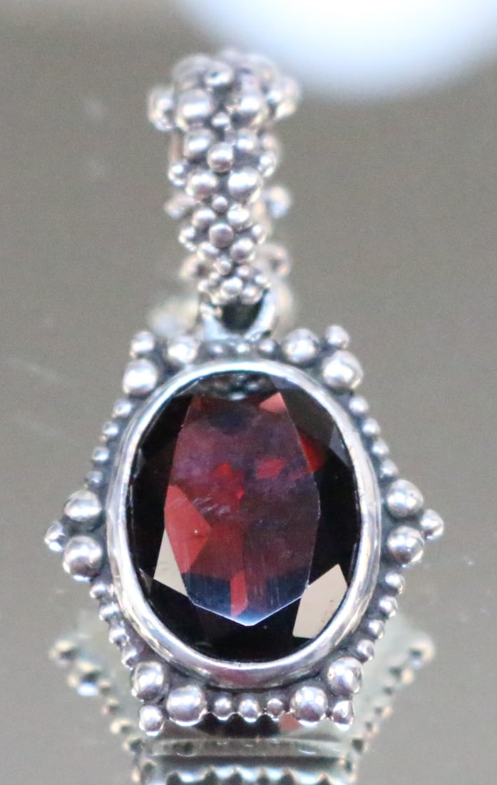 Stephen Dweck Sterling Silver garnet pendant (1 of 4)