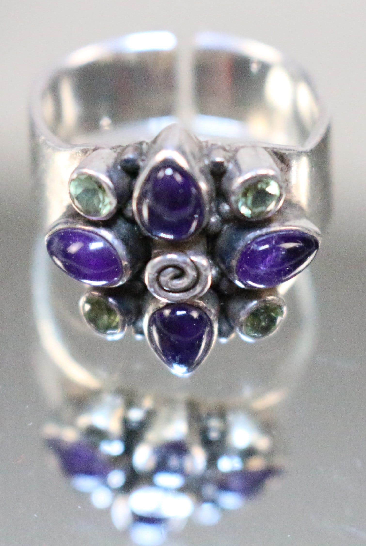 Sajen Sterling Silver Amethyst citrine Ring (1 of 6)