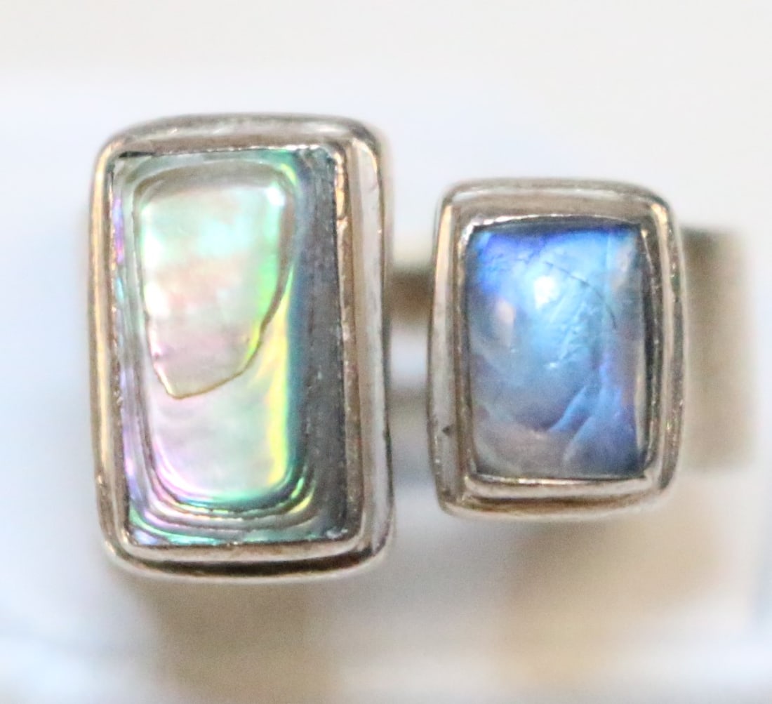 Sajen Sterling Silver Abalone & Labradorite Ring (1 of 5)