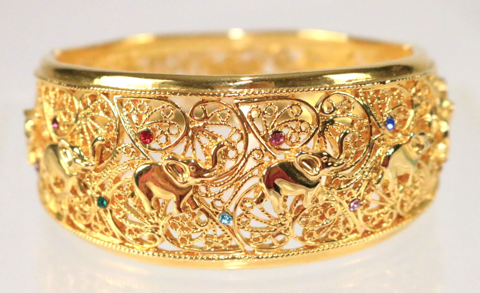 NEW Camrose & Kross JBK Jacqueline Kennedy elephant Crystal Cuff Bracelet (1 of 9)