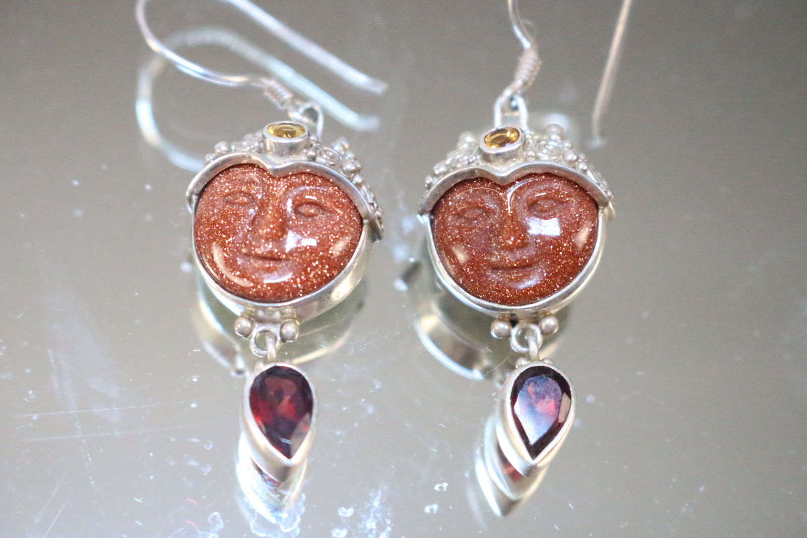 Sajen Sterling Silver Goddess Druzy Amethyst Pierced Earrings (1 of 5)