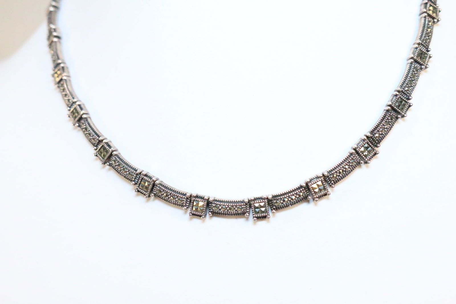 Judith Jack Marcasite Sterling Silver Necklace (1 of 4)