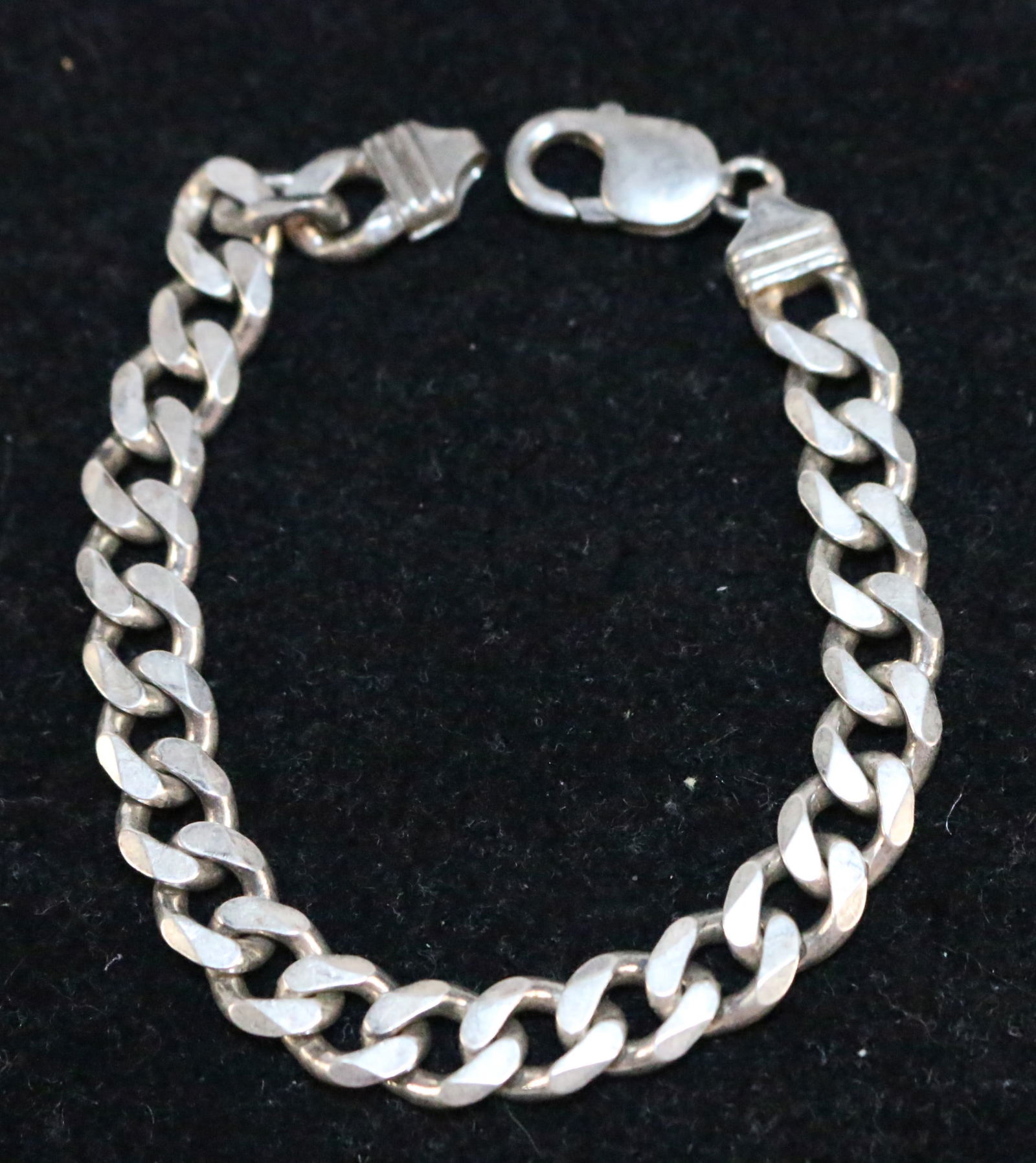 Sterling Silver Curb Link Bracelet (1 of 4)