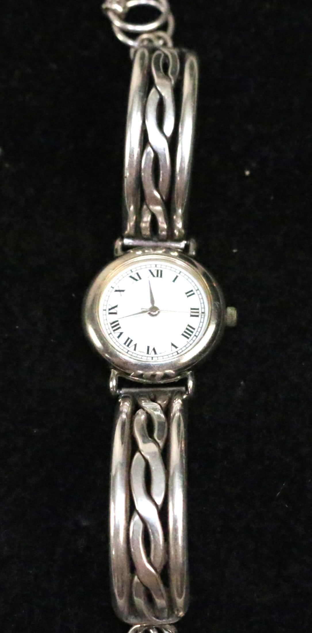 Native American Southwest Peyote Bird Sterling Silver Bracelet Watch (1 of 7)