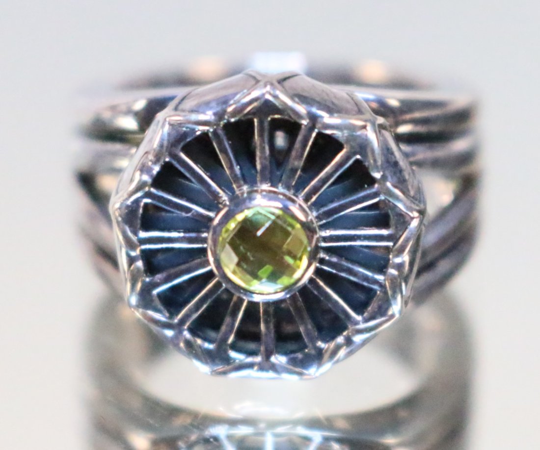 2011 K.C . Studio Kieselstein Cord Pinwheel Spinning Sterling silver Ring (1 of 5)