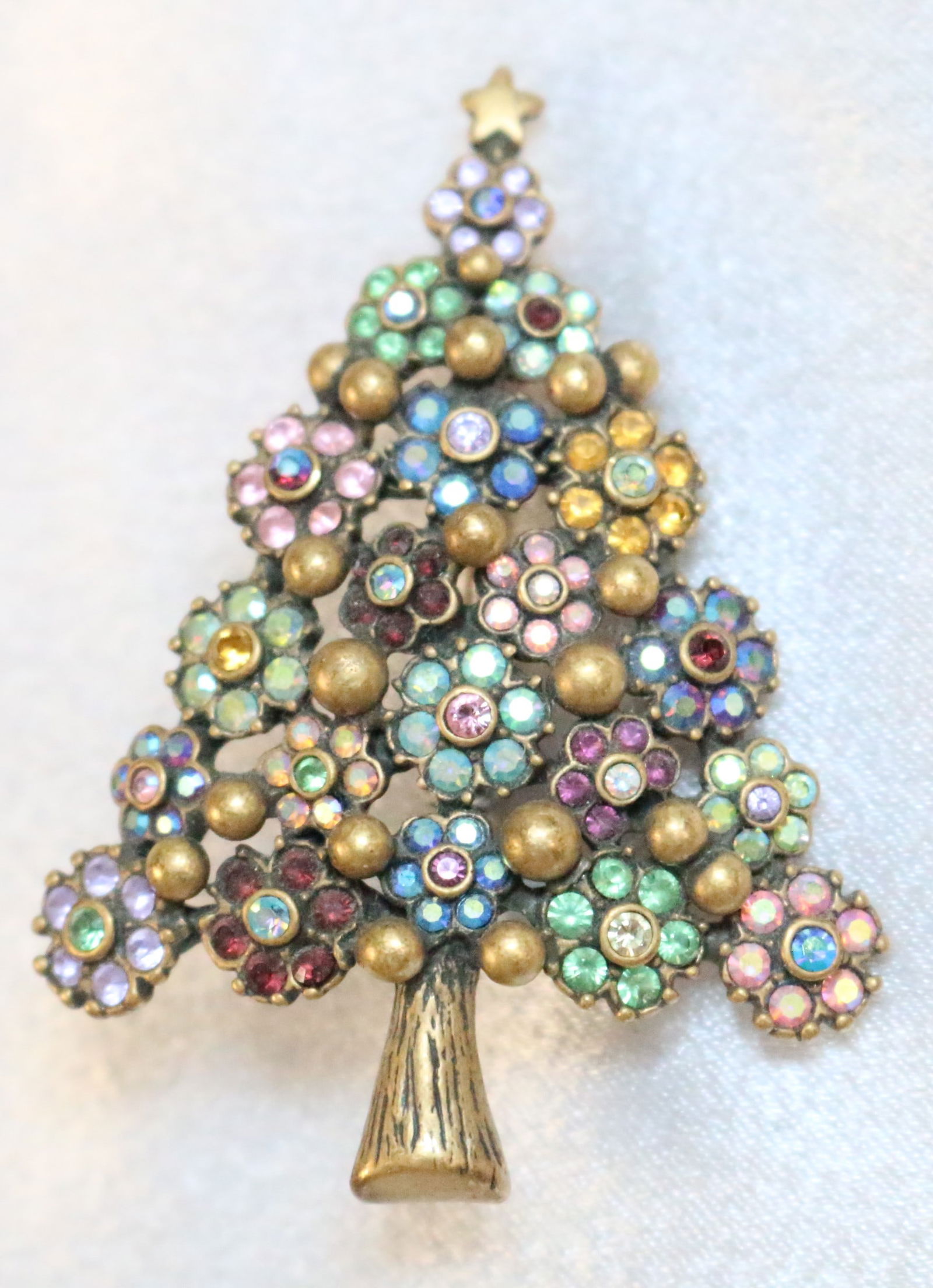 Kirks Folly Vintage Christmas Tree Brooch (1 of 2)