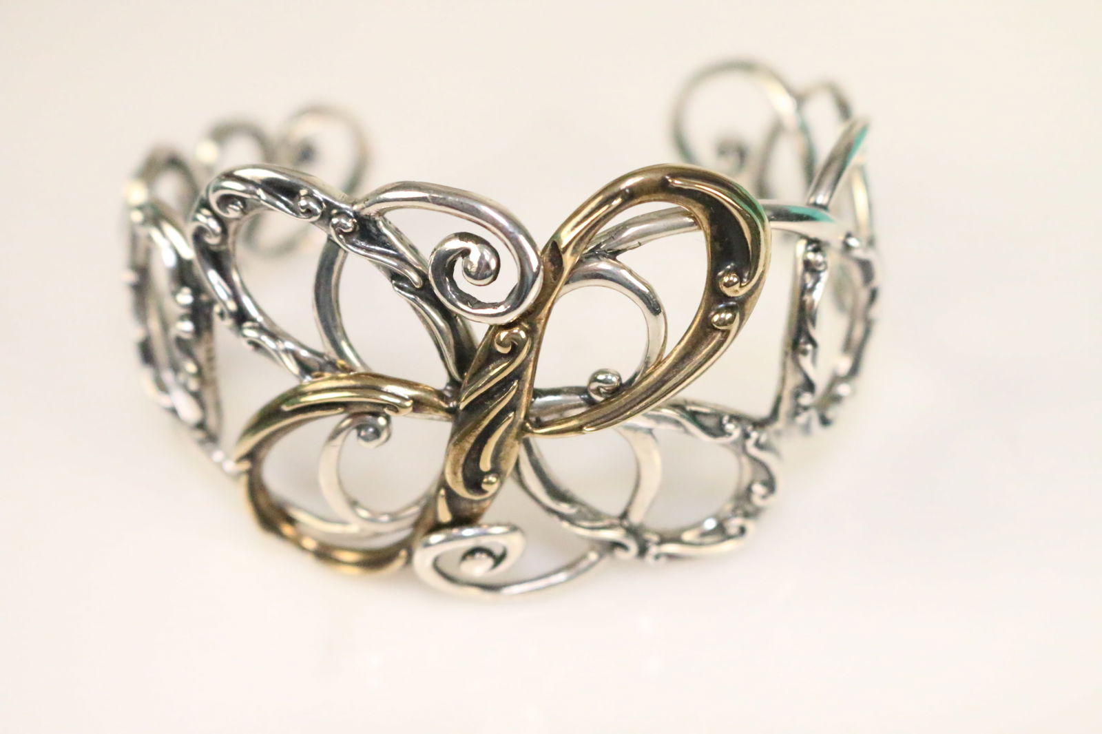 Brand NEW Carolyn Pollack Sterling Silver Brass Giant Butterfly Insignia Cuff in the Box (1 of 5)