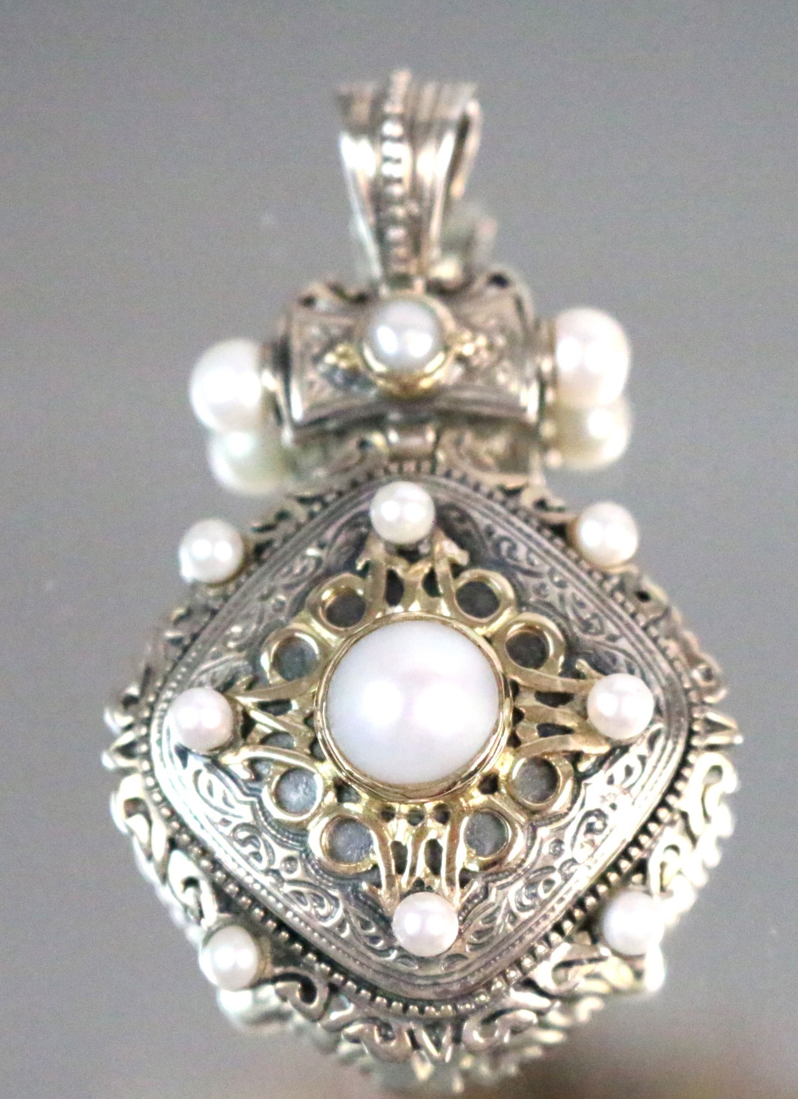 Greek Designer Konstantino 18kt Gold 925 Large Pearl Pendant (1 of 4)