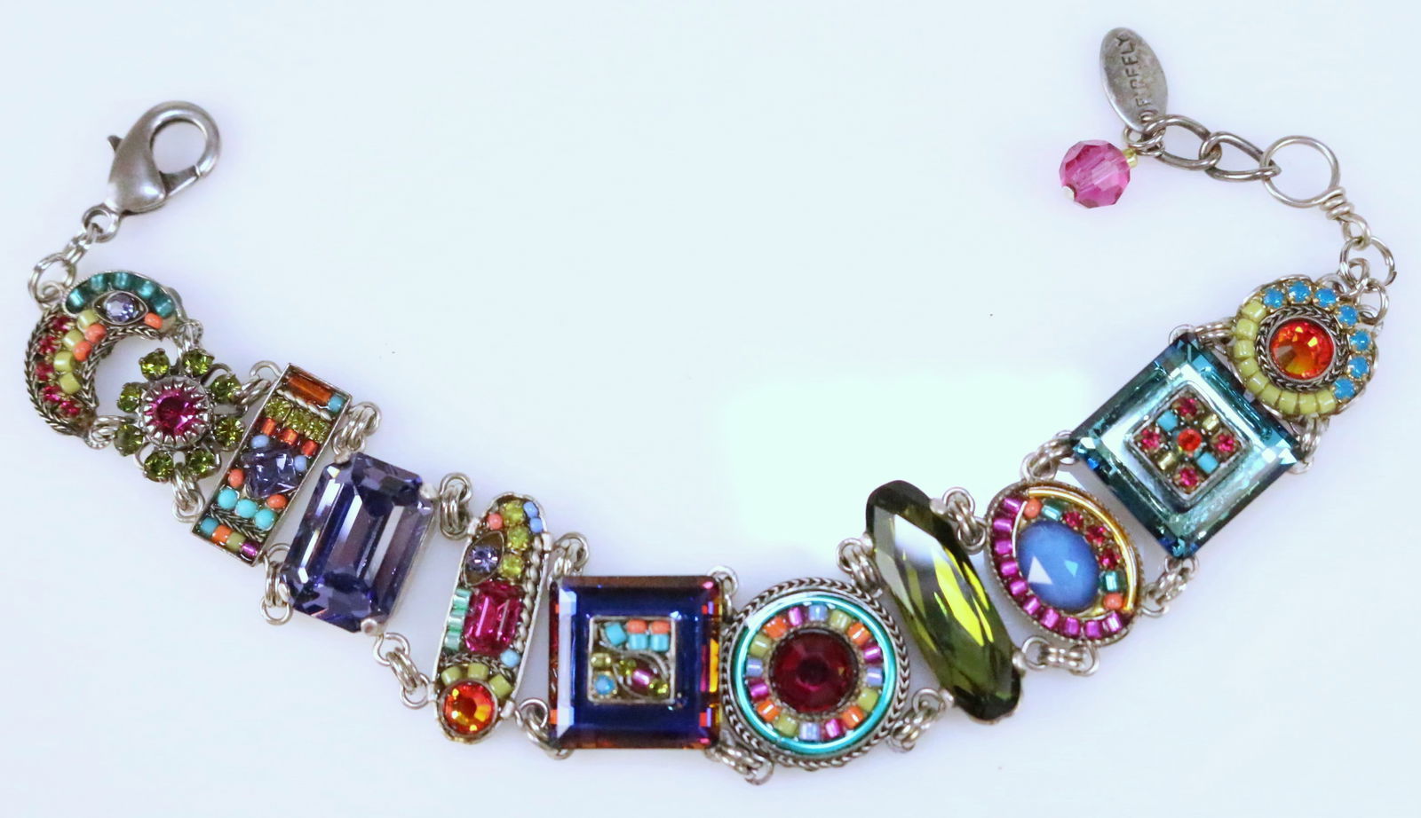 FIREFLY Designer La Dolce Vita Multi color Swarovski Crystals DREAM HOPE Bracelet (1 of 7)