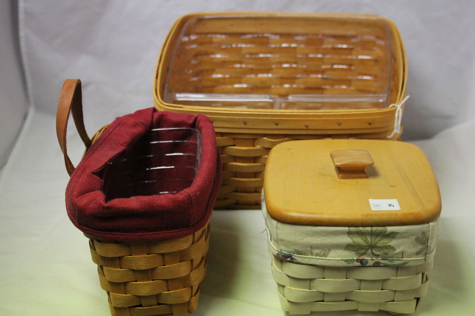 Longaberger Baskets Stamped, Dated & Most Signed Lot of 3 (1 of 7)