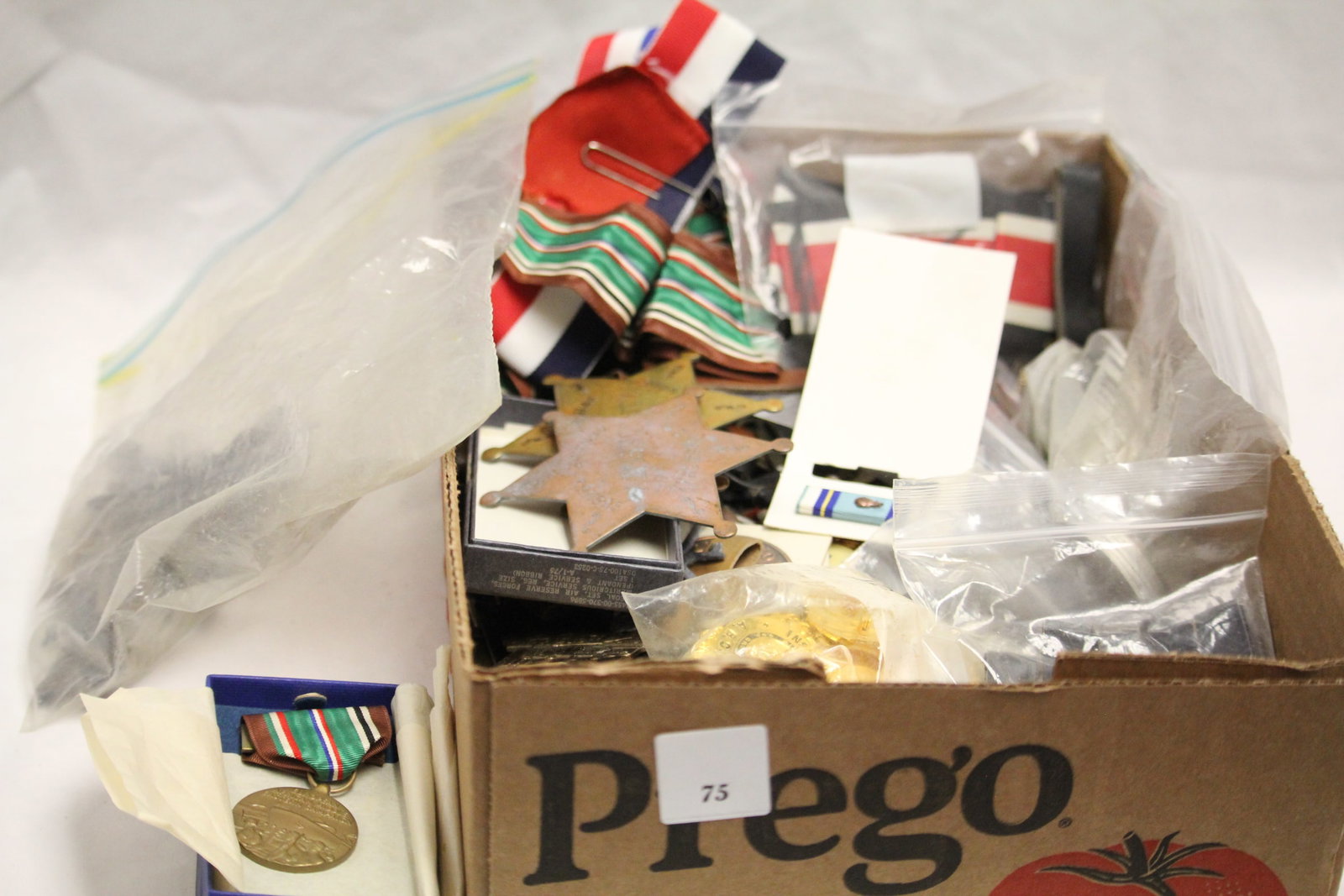 Military & John Deere Assorted Mixed Lot of pins, medals, badges, awards. (1 of 13)