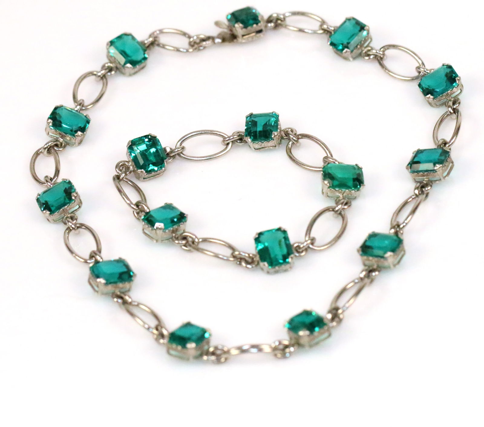 Sterling Silver Necklace and Bracelet Set (1 of 5)