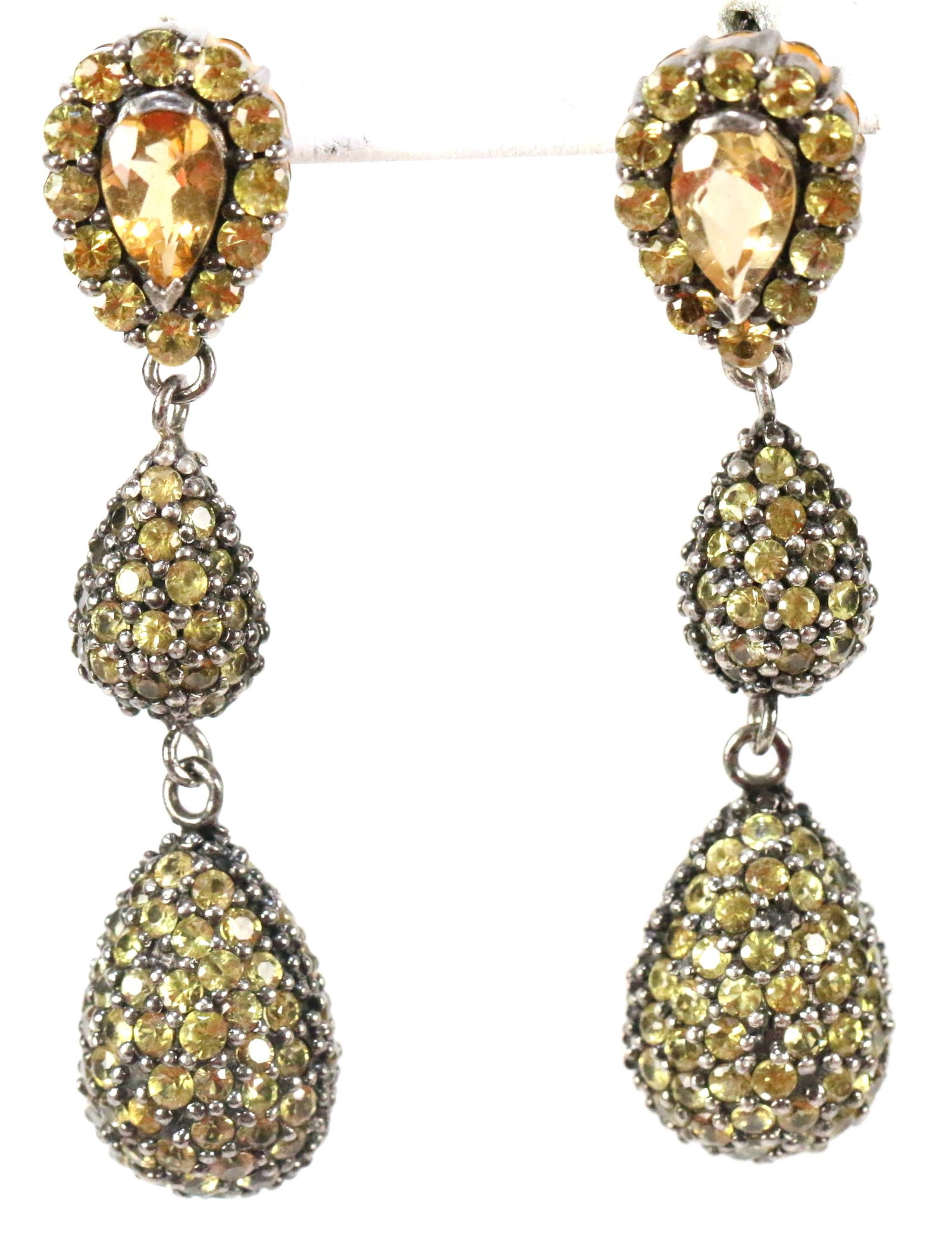 MCL Matthew Campbell Laurenza Yellow Sapphire Drop Earrings (1 of 4)